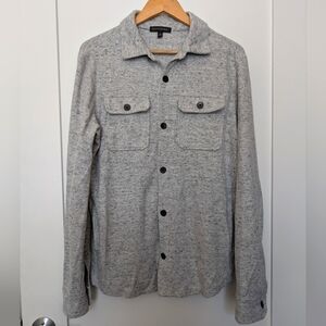 BR Shirt Jacket, Light Grey Heather